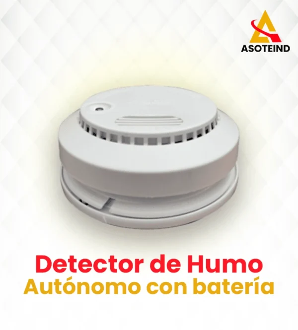 DETECTOR DE HUMO AUTONOMO CON BATERIA