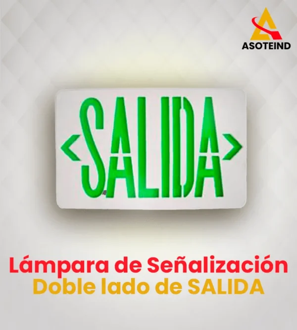 Lampara de señalizacion Doble lado SALIDA